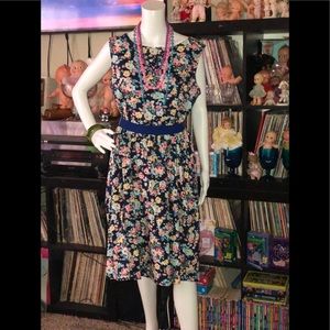 Lindy Bop Floral Dress Pin-Up Rockabilly